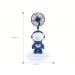 Ventilateur Rieur Astronaute 3-en-1 – Lumière, Support Téléphone & Rechargeable
